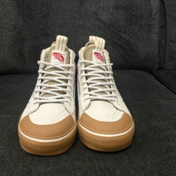 VANS SK8-Hi MTE-2 Primaloft Suede Cream Gum Men's 5 Women's 6.5 BRAND-NEW w/tags - Picture 1 of 16